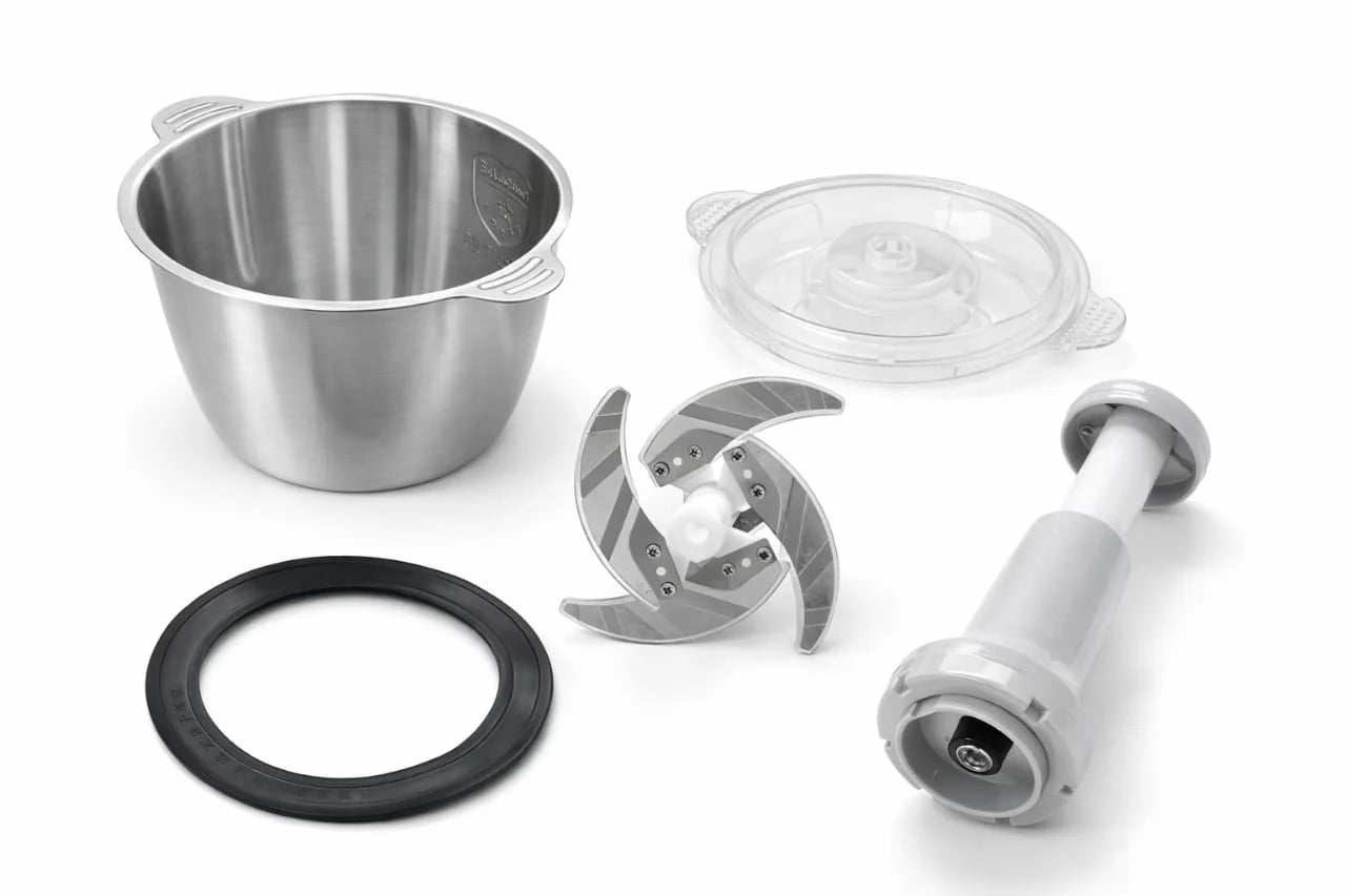Multi-Function Hand Push Chopper – Stainless Steel Bowl (2L)